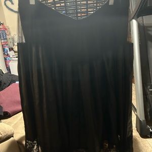 Lane Bryant plus size 18 20 2x faux leather lace pleated skirt